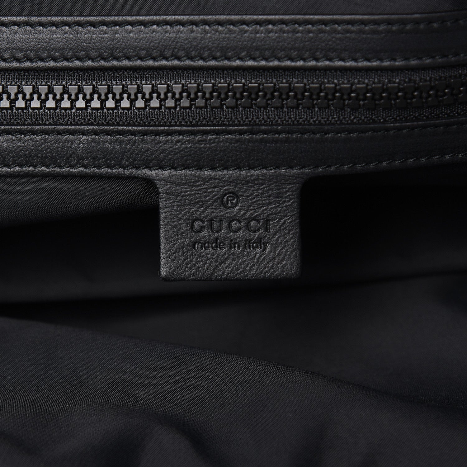 Gucci X DAPPER DAN Calfskin Laminated Ayers GG Micro Monogram Double Buckle Backpack Black Gold 6 of 9