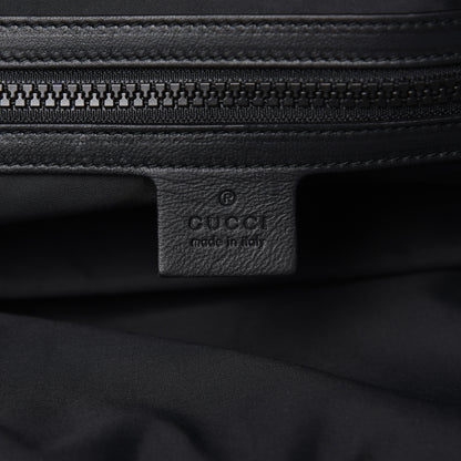 Gucci X DAPPER DAN Calfskin Laminated Ayers GG Micro Monogram Double Buckle Backpack Black Gold 6 of 9