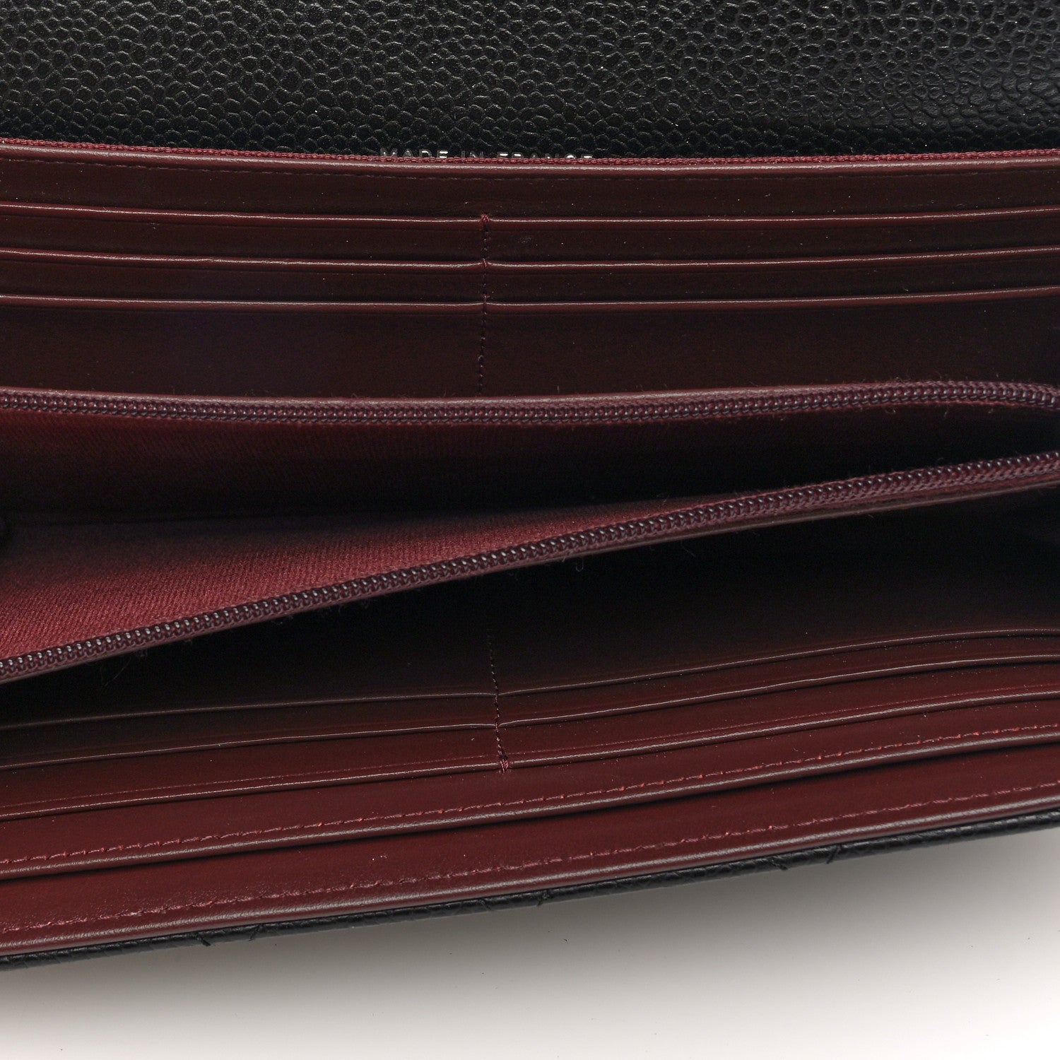 Chanel Caviar Quilted Large Gusset Flap Wallet Black 5 of 8