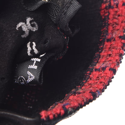Chanel Lambskin Tweed Logo Fingerless Gloves 8 Pink 7 of 7