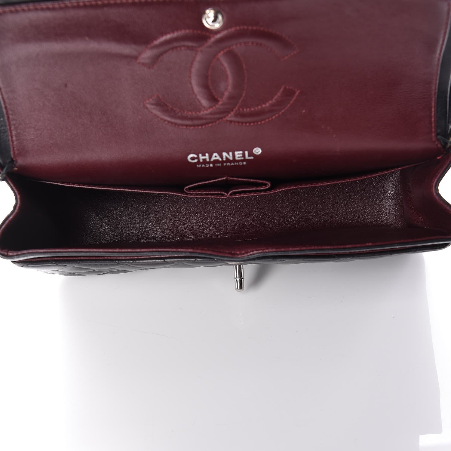 Chanel Lambskin Quilted Medium Double Flap Bag Black 6 of 27