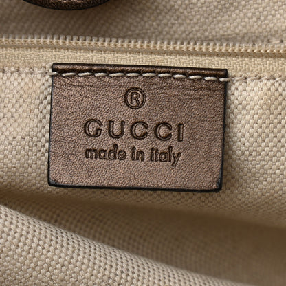 Gucci Metallic Guccissima Medium Sukey Tote Bronze 11 of 22