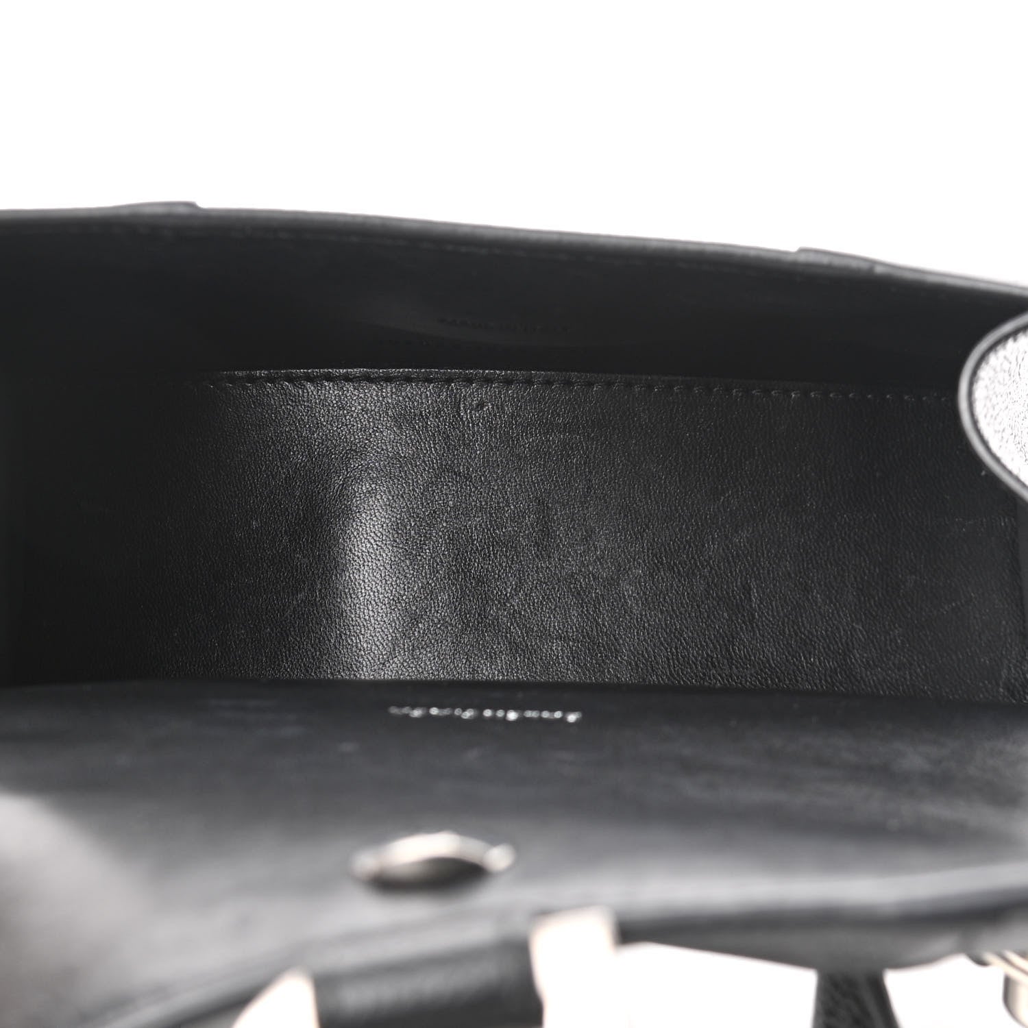 Balenciaga Grained Calfskin Hourglass Top Handle Bag XS Black 5 of 12
