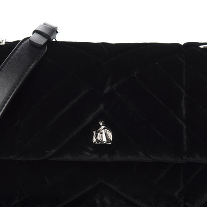 Lanvin Velvet Mini Sugar Flap Shoulder Bag Black 9 of 9