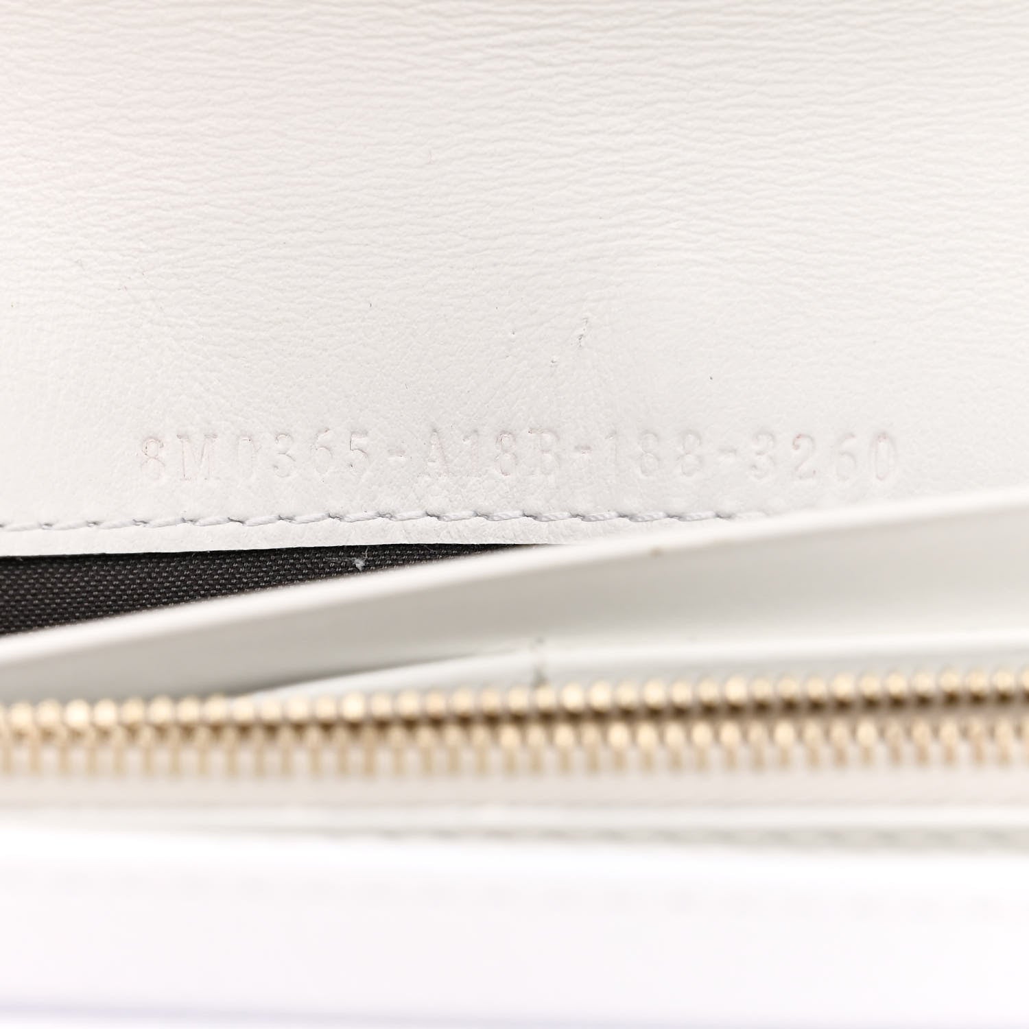 Fendi Vitello Cruise F is Fendi Continental Envelope Wallet on Chain Bianco 7 of 10