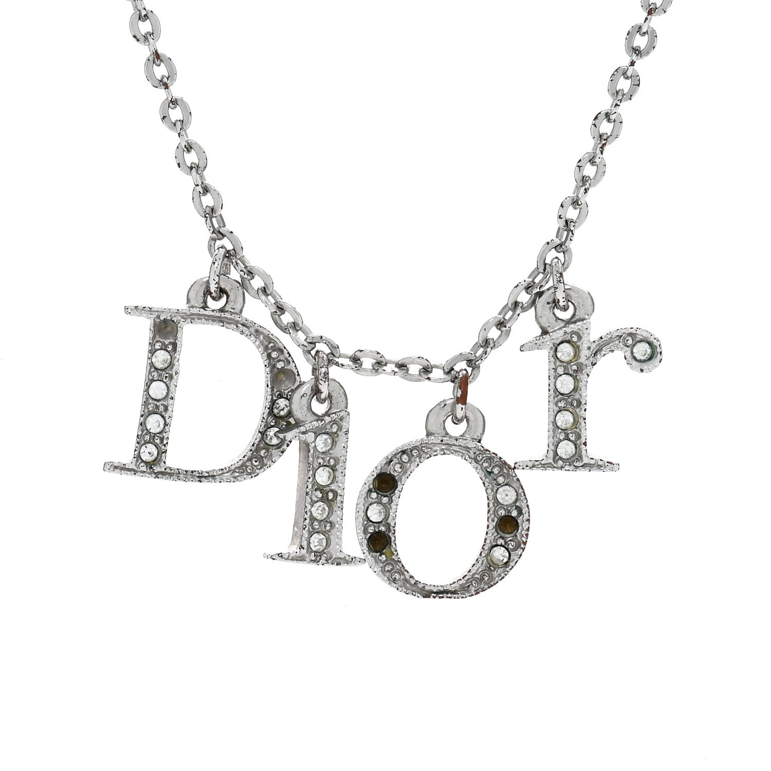 アクセサリー Dior Evolution Logo silver necklace Dior Evolution Logo silver necklace