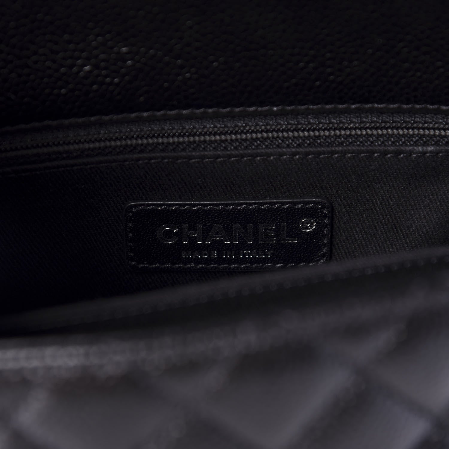 Chanel Caviar Quilted Mini Coco Handle Flap So Black 9 of 12