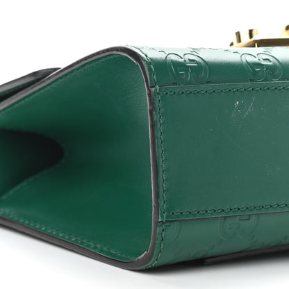 Gucci Guccissima Small Padlock Shoulder Bag Emerald 9 of 12