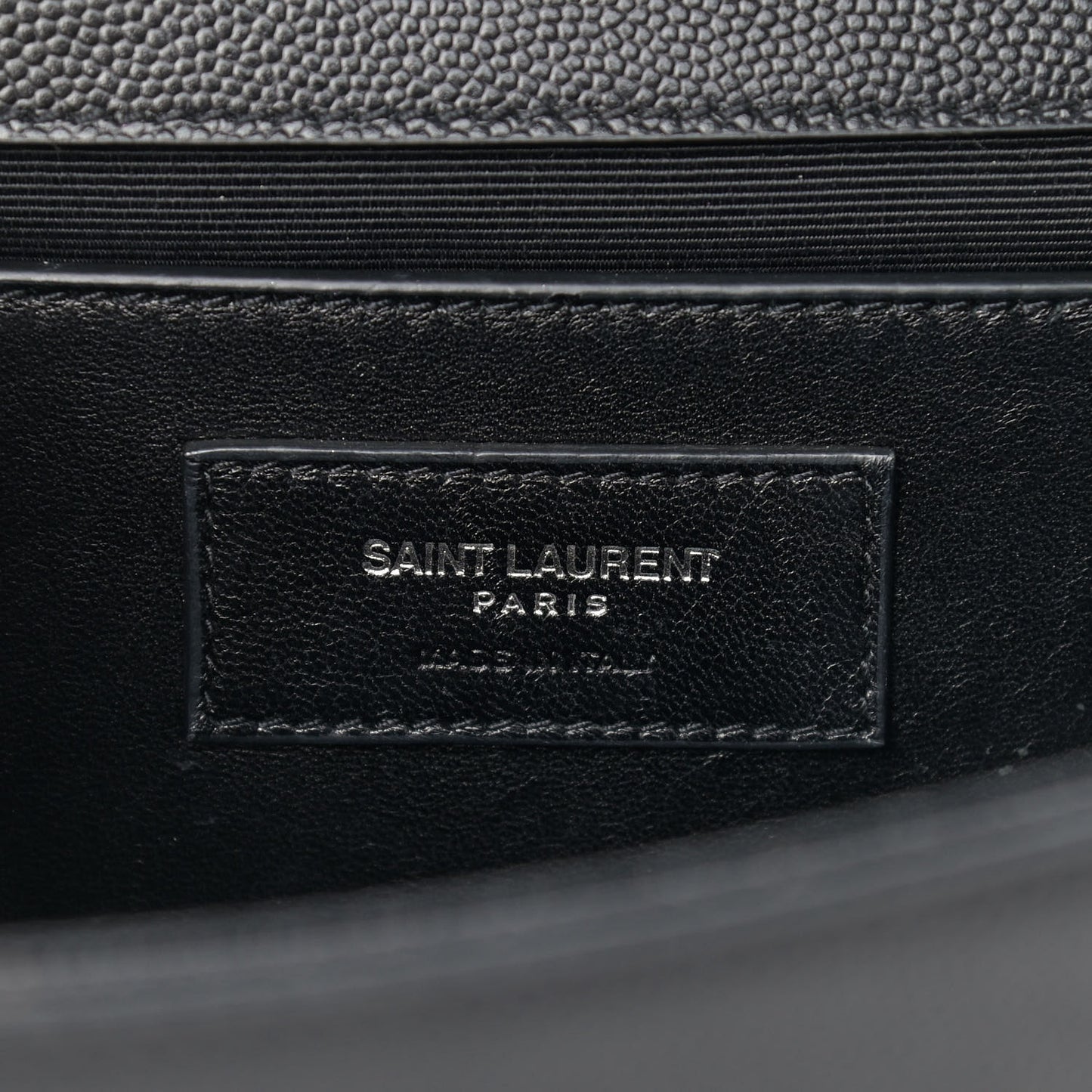 Grain De Poudre Medium Classic Monogram Kate Satchel Black