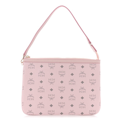 MCM Visetos Liz Shopper Tote Pouch Powder Pink 1 of 9