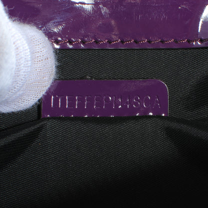 Burberry Patent Bridle Calfskin Clutch Bag Purple 8 of 9