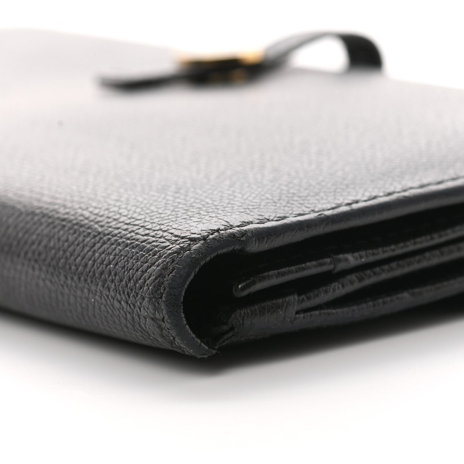 Chanel Grained Calfskin CC Button Long Wallet Black 10 of 10