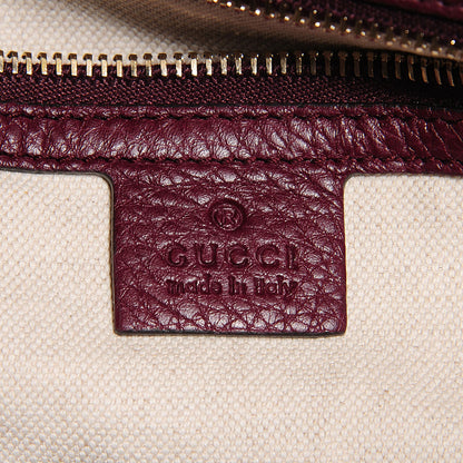 Gucci Calfskin Bamboo Medium Shopper Boston Burgundy 7 of 9