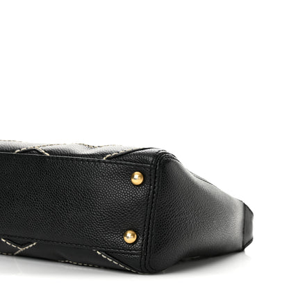 Chanel Caviar CC Stitched Small Hobo Black 10 of 13