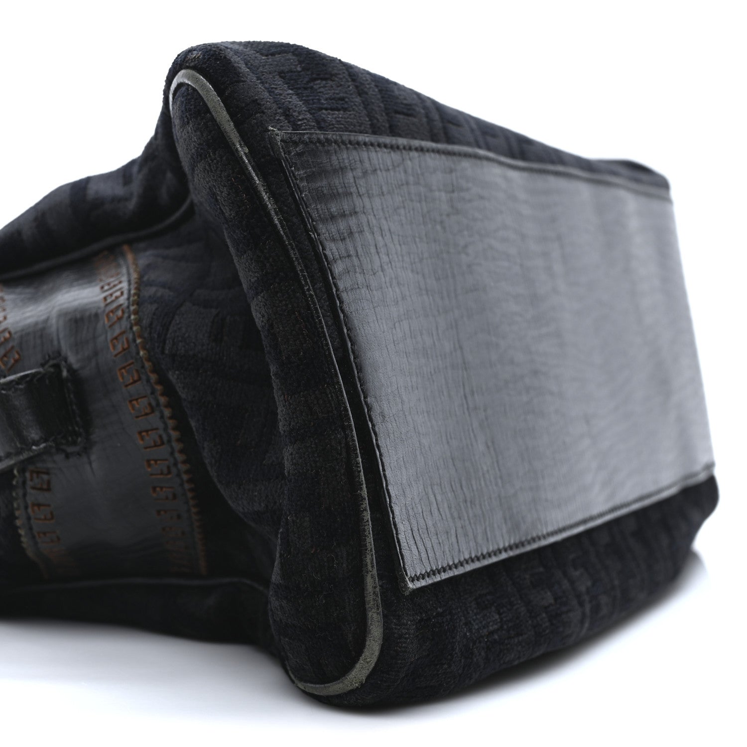 Fendi Velvet Zucca Bag De Jour Black 8 of 9