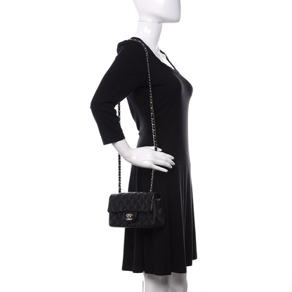 Chanel Lambskin Quilted Mini Rectangular Flap Black 2 of 11
