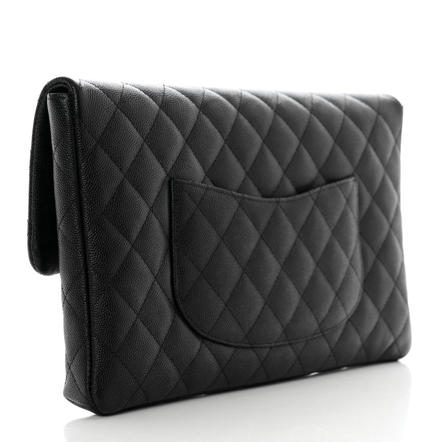 Chanel Caviar Quilted Flap Clutch Black 3 of 8