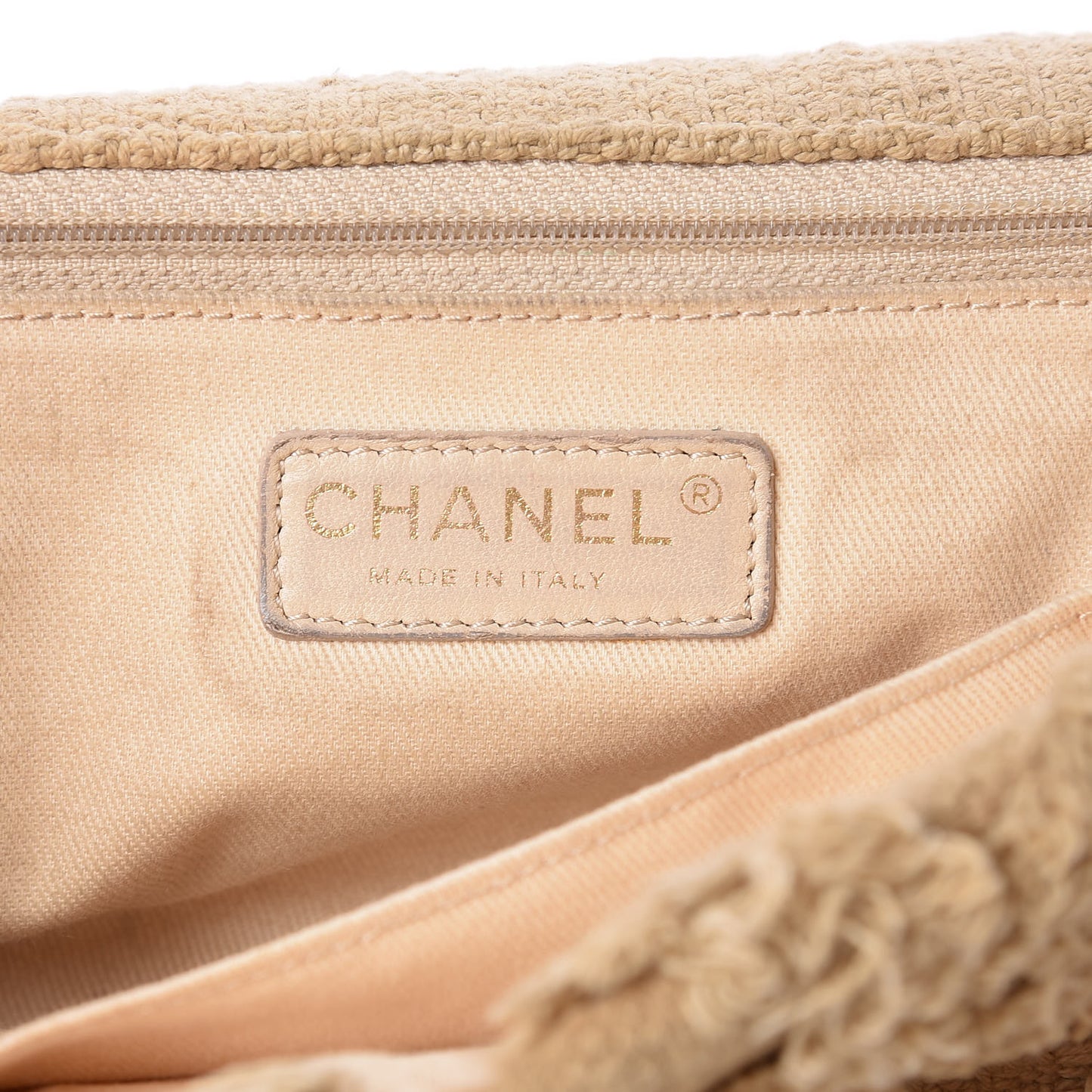 Tweed Nature Flap Dark Beige