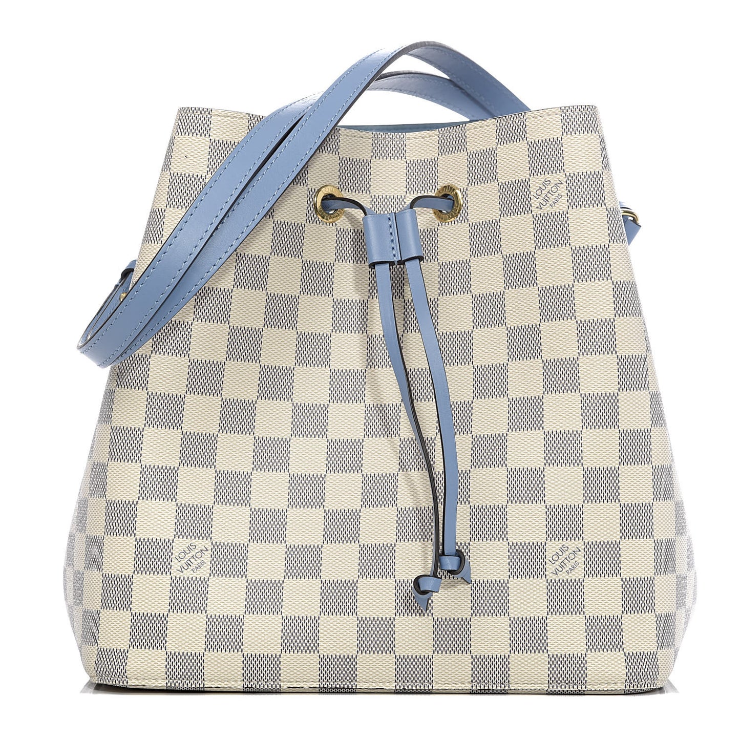 Damier Azur Neonoe MM Bleuet