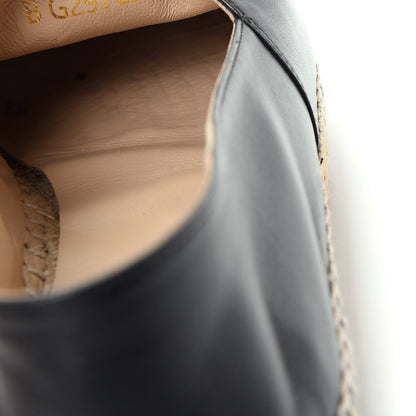 Chanel Lambskin CC Espadrilles 40 Black 10 of 11