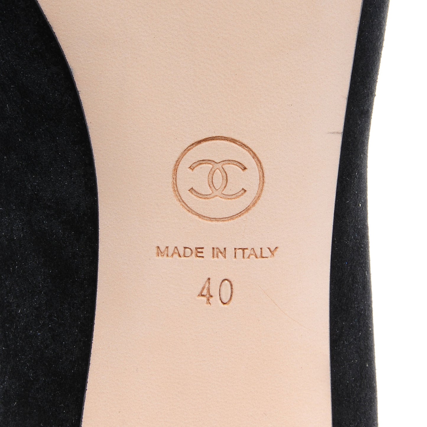 Suede Iridescent Cap Toe Pumps 40 Black