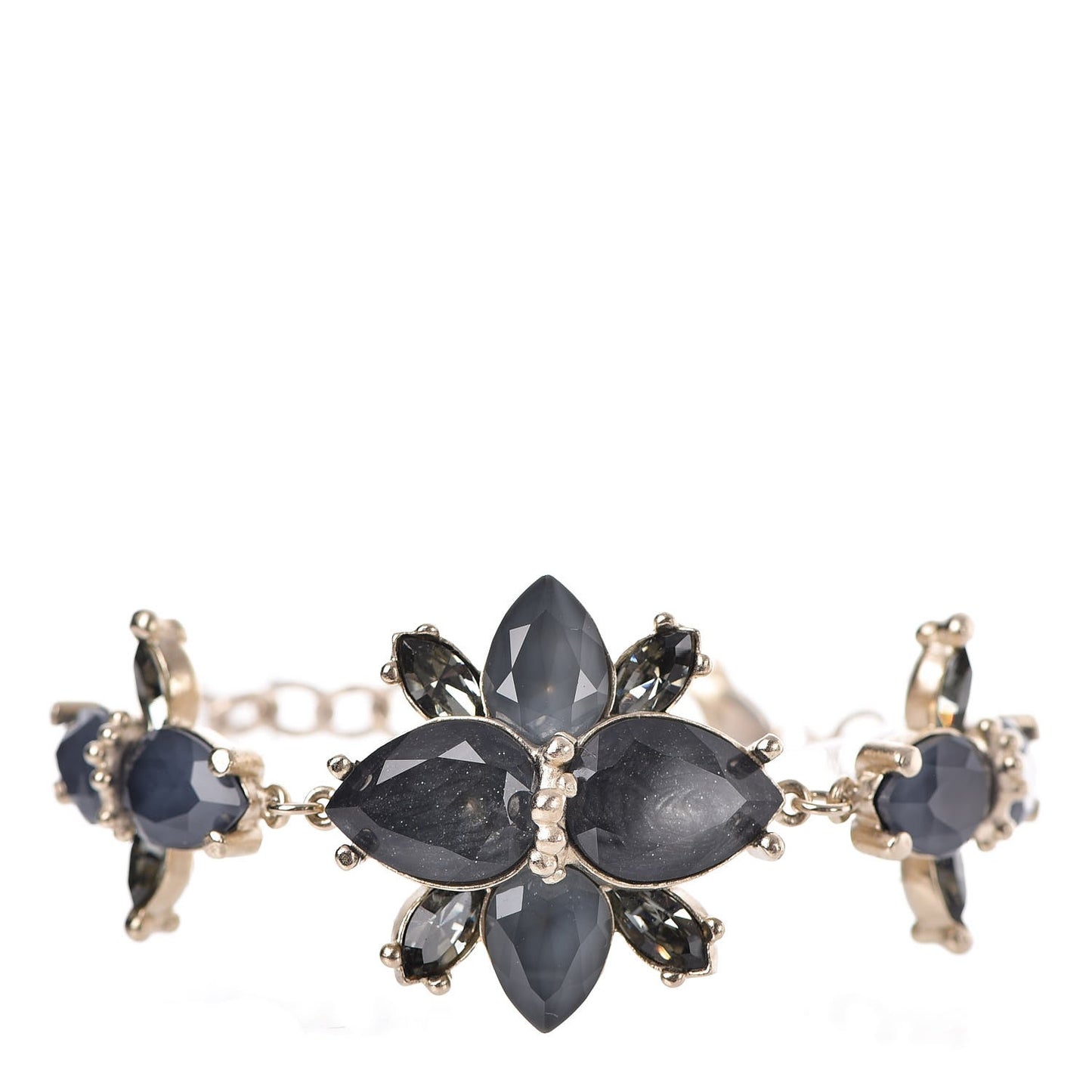 Gripoix Flower Bracelet Light Gold