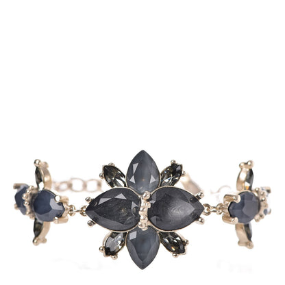 Chanel Gripoix Flower Bracelet Light Gold 1 of 6