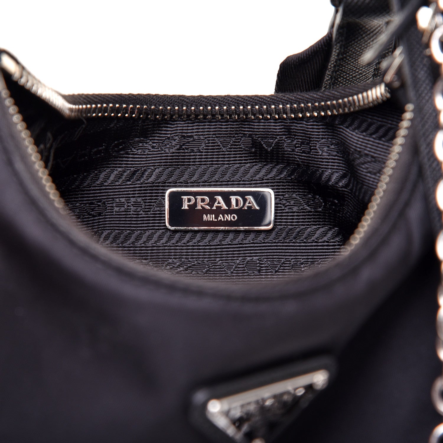 Prada Nylon Re-Edition 2005 Shoulder Bag Black 8 of 12