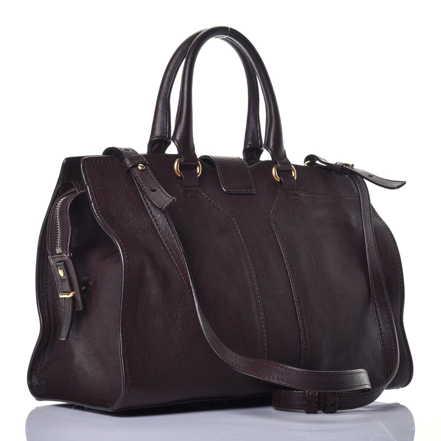 Sheepskin Small Cabas ChYc Dark Brown