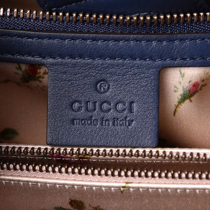 Gucci Denim Matelasse Small Pearly GG Marmont Tote Blue 6 of 11