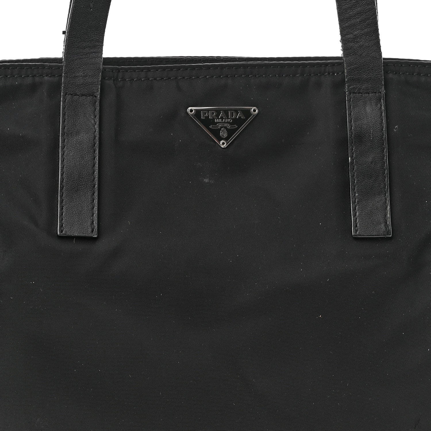 Prada Tessuto Nylon Vela Shopping Tote Black 7 of 10