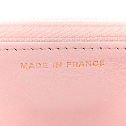 Chanel Caviar Quilted Wallet on Chain WOC Light Pink 7 of 12
