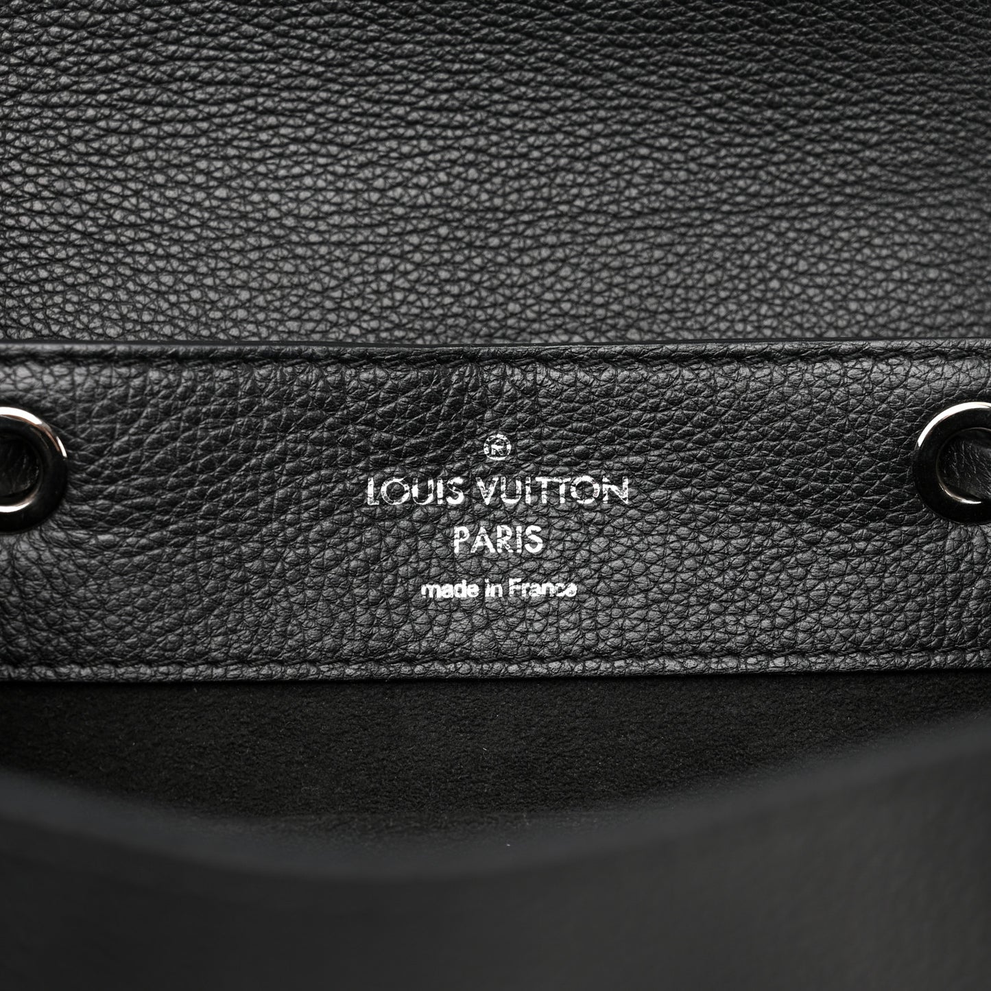 Calfskin Lockme Backpack Black