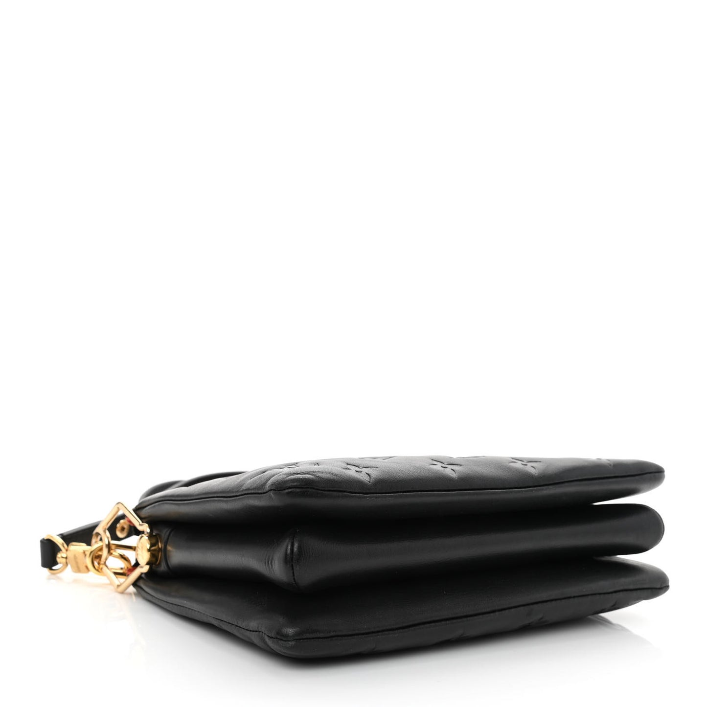 Lambskin Embossed Monogram Coussin BB Black