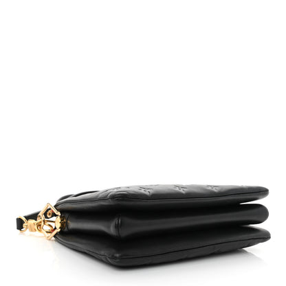 Louis Vuitton Lambskin Embossed Monogram Coussin BB Black 4 of 14