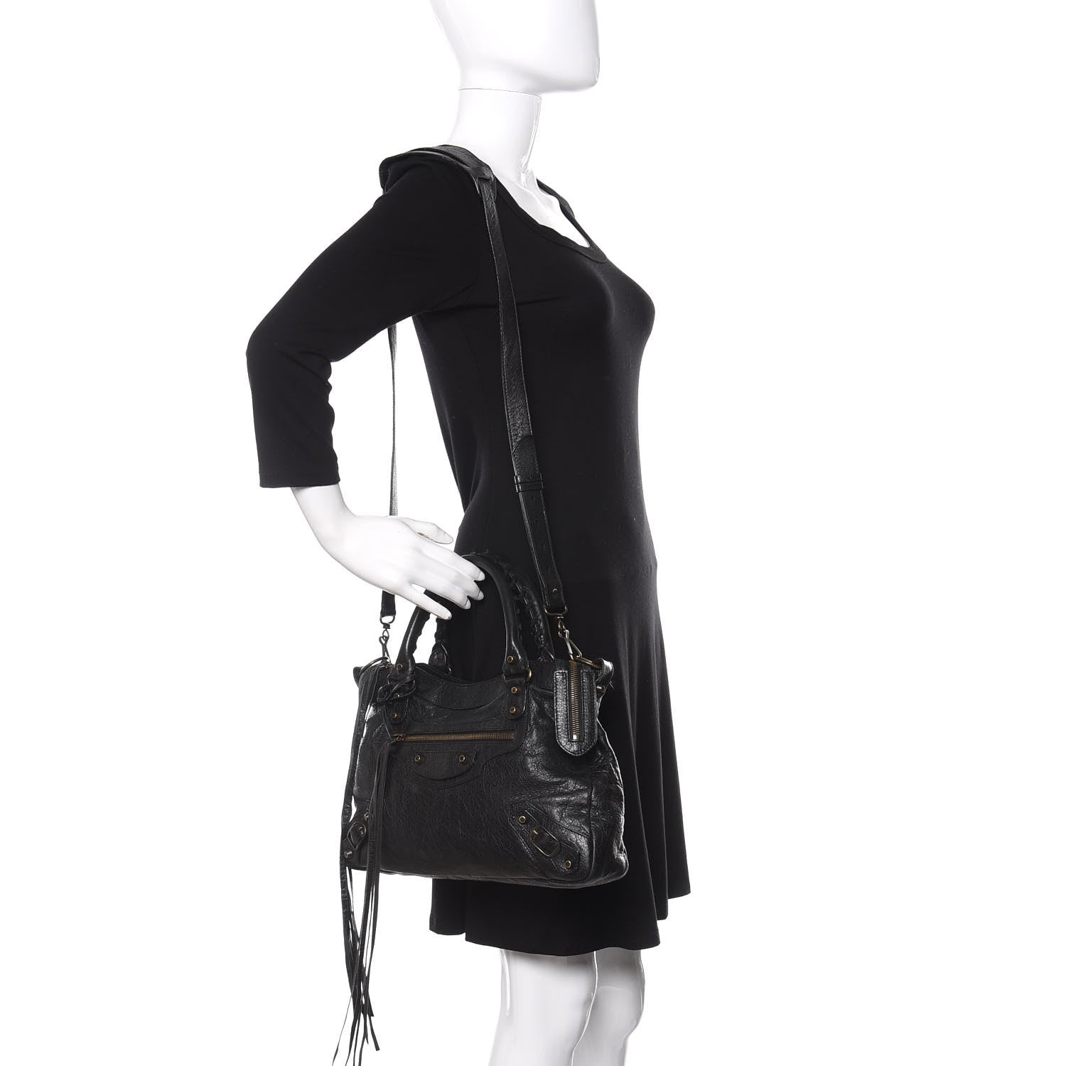 Balenciaga Agneau Classic Hardware Town Black 2 of 23