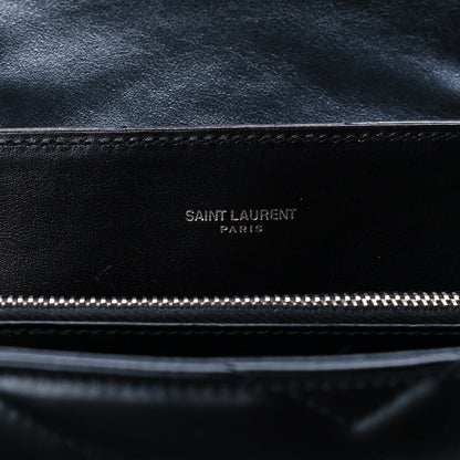 Saint Laurent Calfskin Y Quilted Monogram Medium Loulou Chain Satchel Black 6 of 12