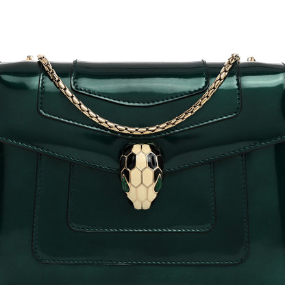 Bulgari Patent Serpenti Forever Crossbody Emerald 9 of 11