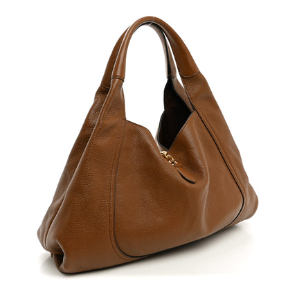 Gucci Grained Calfskin Softbit Maxi Shoulder Bag Brown 3 of 9
