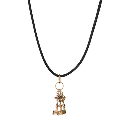Louis Vuitton 18K Yellow White Pink Gold Monogram Idylle Pendant Necklace 1 of 5