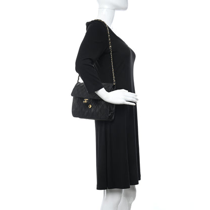Chanel Lambskin Quilted Medium Single Flap Black 2 of 9