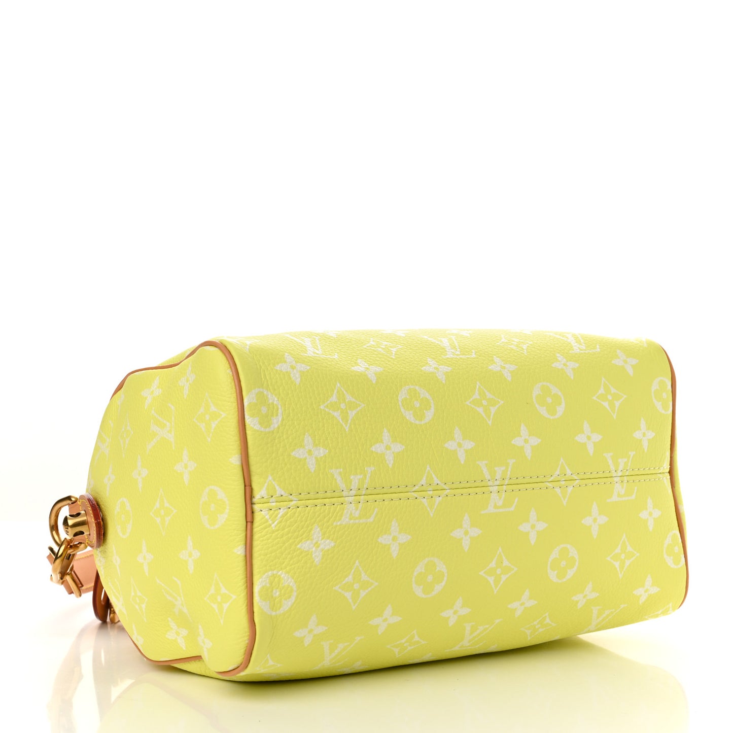 Calfskin Monogram Speedy P9 Bandouliere 25 Lemonade Yellow