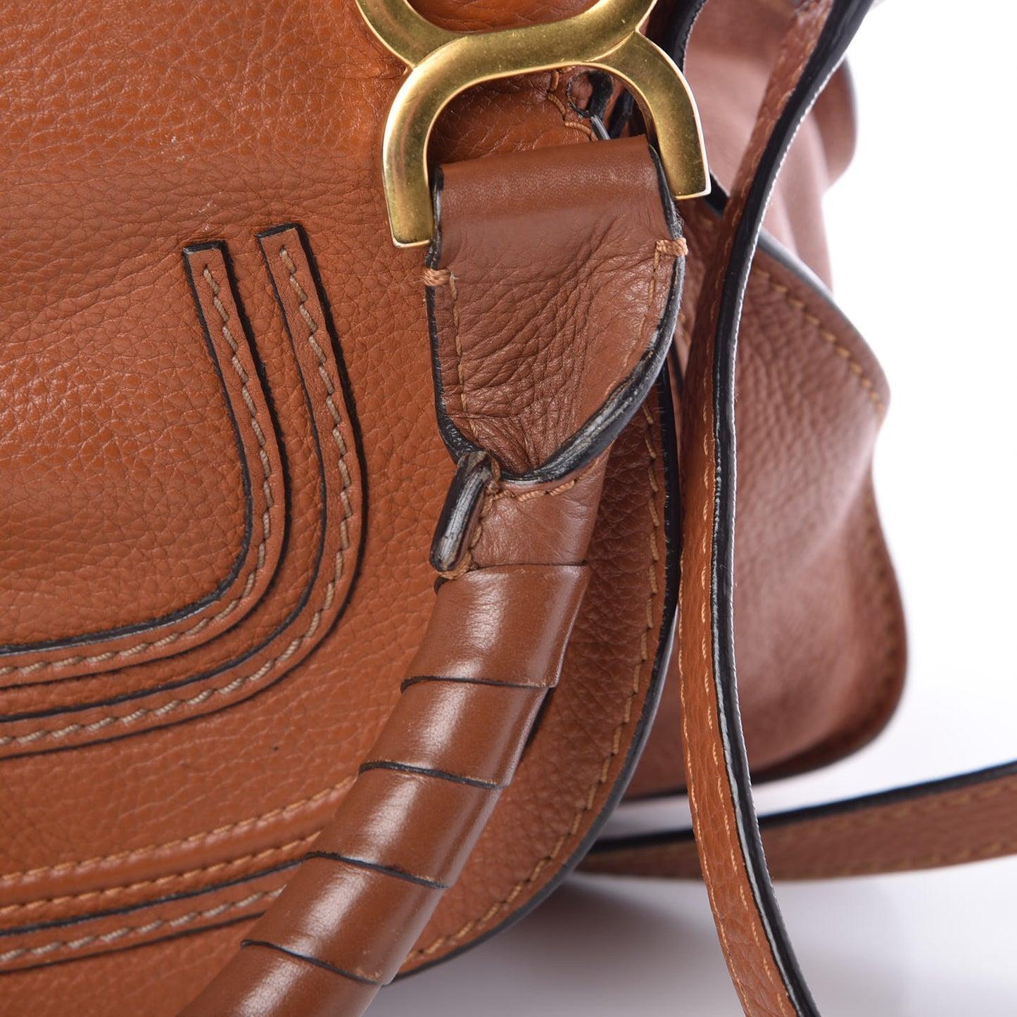 Calfskin Medium Marcie Satchel Tan