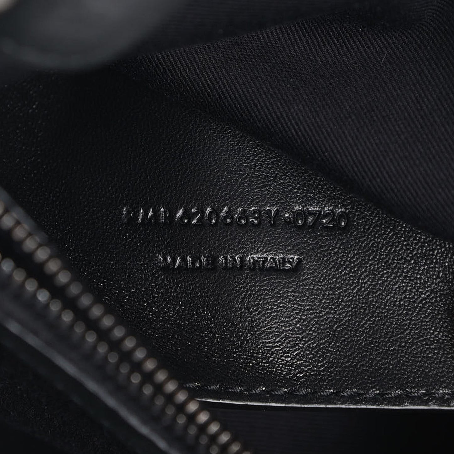 Calfskin Crocodile Embossed Medium West Hollywood Monogram Fold-Over Black