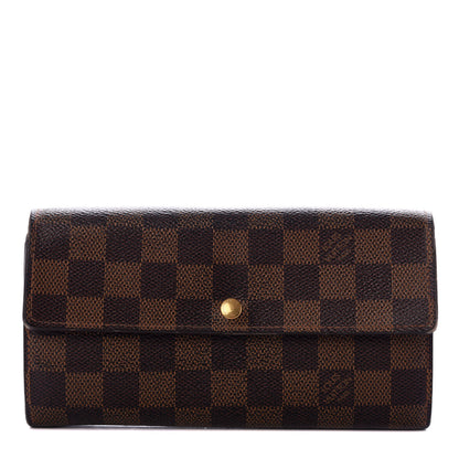 Louis Vuitton Damier Ebene Sarah Wallet 1 of 10