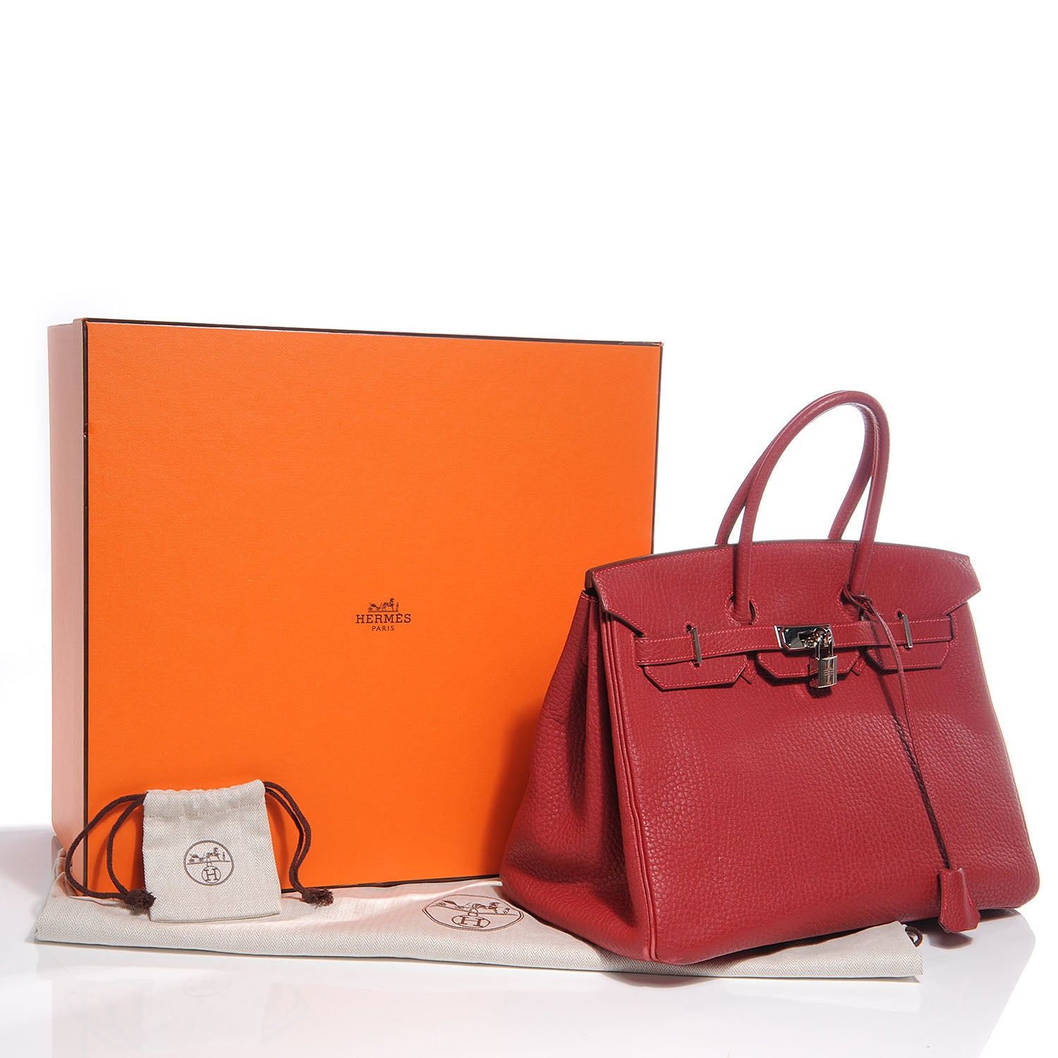 Hermes Fjord Birkin 35 Rouge Vif 5 of 12