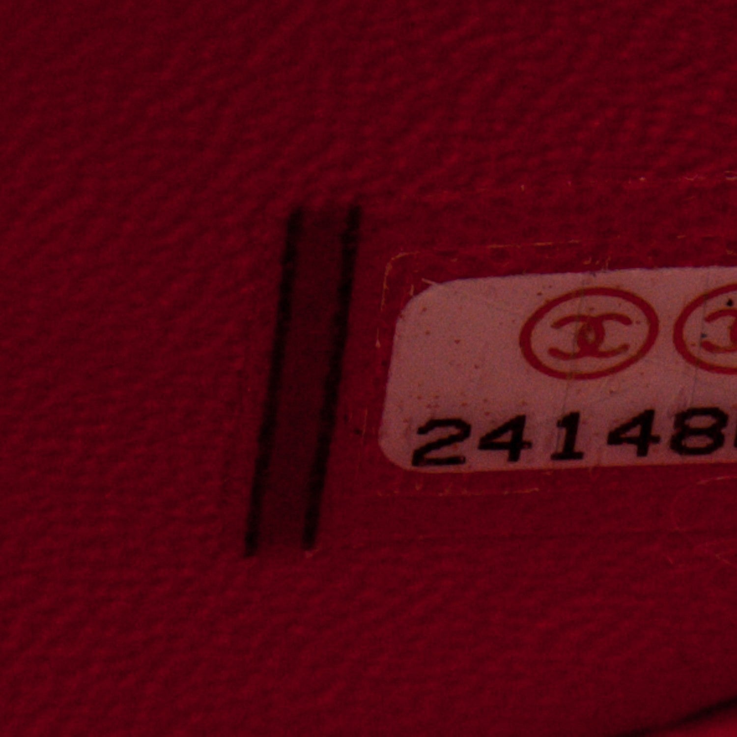Chanel Caviar Chevron Quilted Mini Rectangular Flap Red 7 of 7