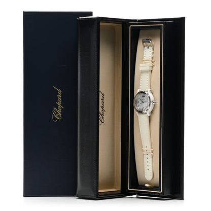 Chopard Stainless Steel Rubber 3 Floating Diamond 38mm Happy Sport Watch White 5 of 5