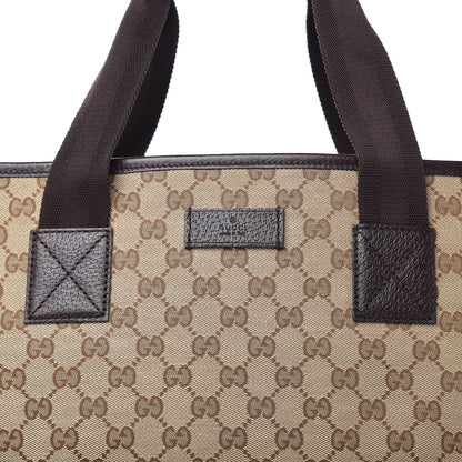Louis Vuitton GUCCI GG Monogram Medium Handle Vertical Tote Brown 10 of 10