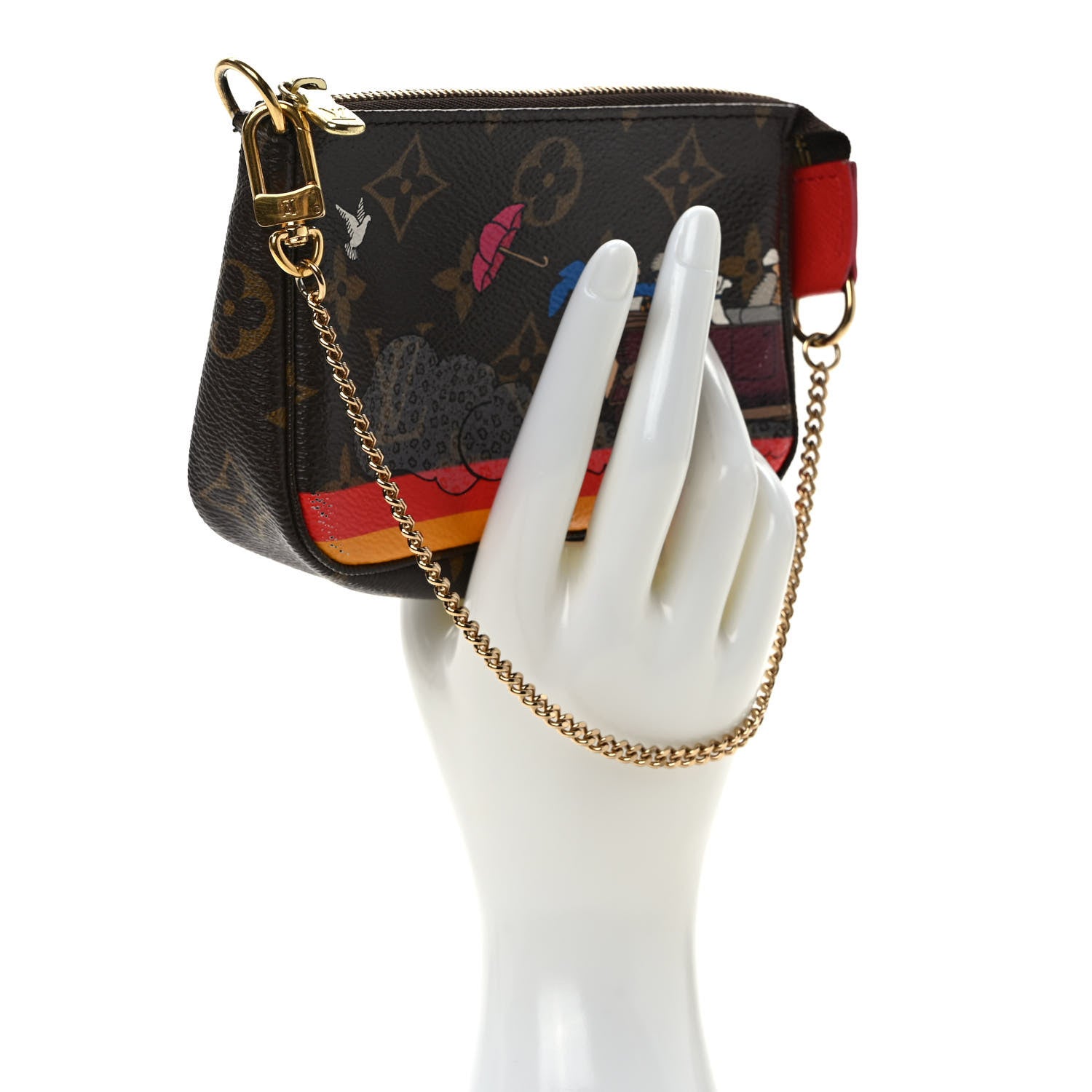 Louis Vuitton Monogram 2015 Christmas Animation Mini Pochette Accessories 2 of 8